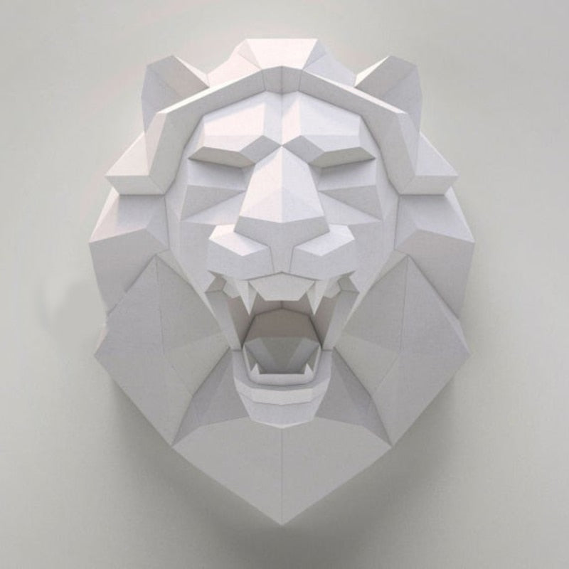 Lion Head Sculpture