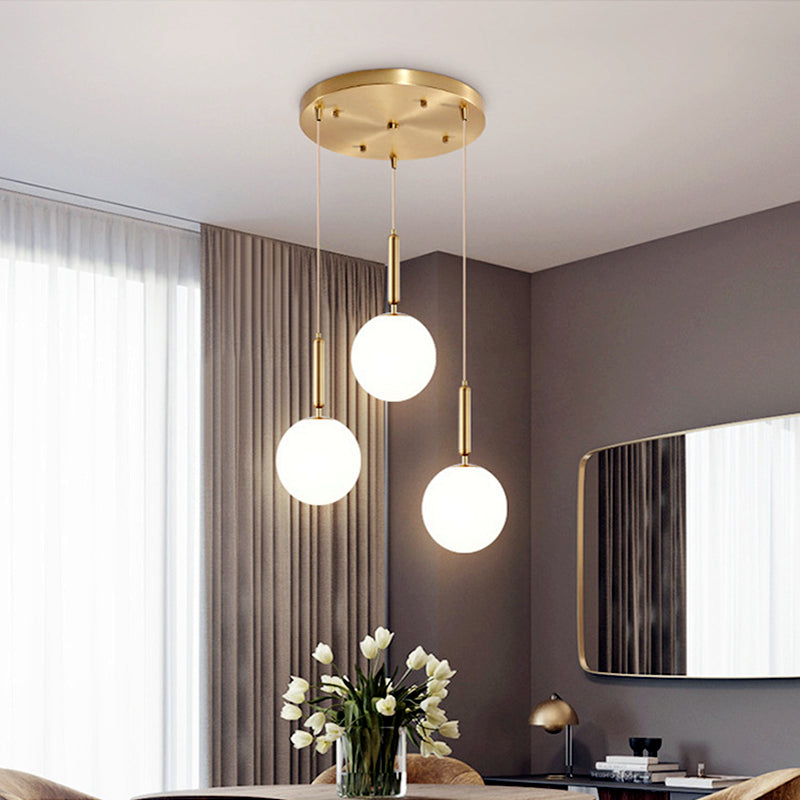 LED Glass Ball Chandelier - Indoor Lighting Fixture