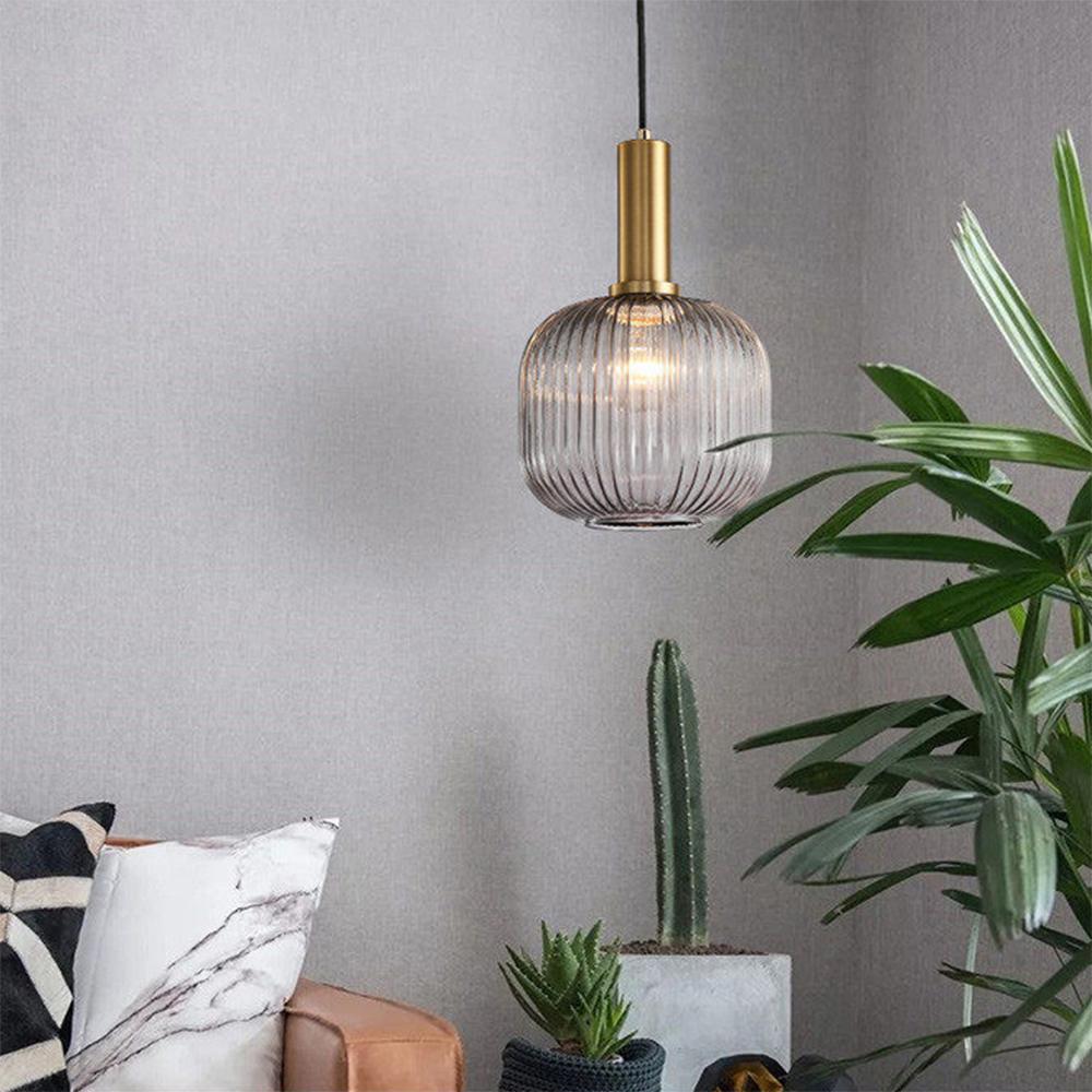Nordic Fluted Glass Pendant Light