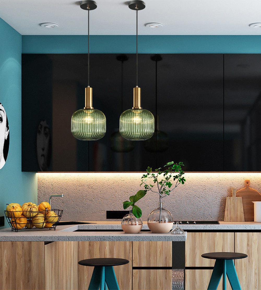 Nordic Fluted Glass Pendant Light
