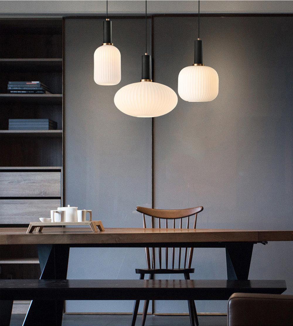 Nordic Fluted Glass Pendant Light