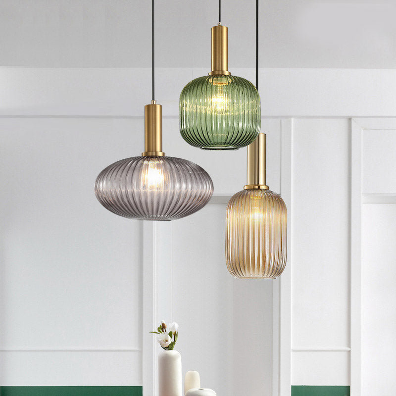 Nordic Fluted Glass Pendant Light
