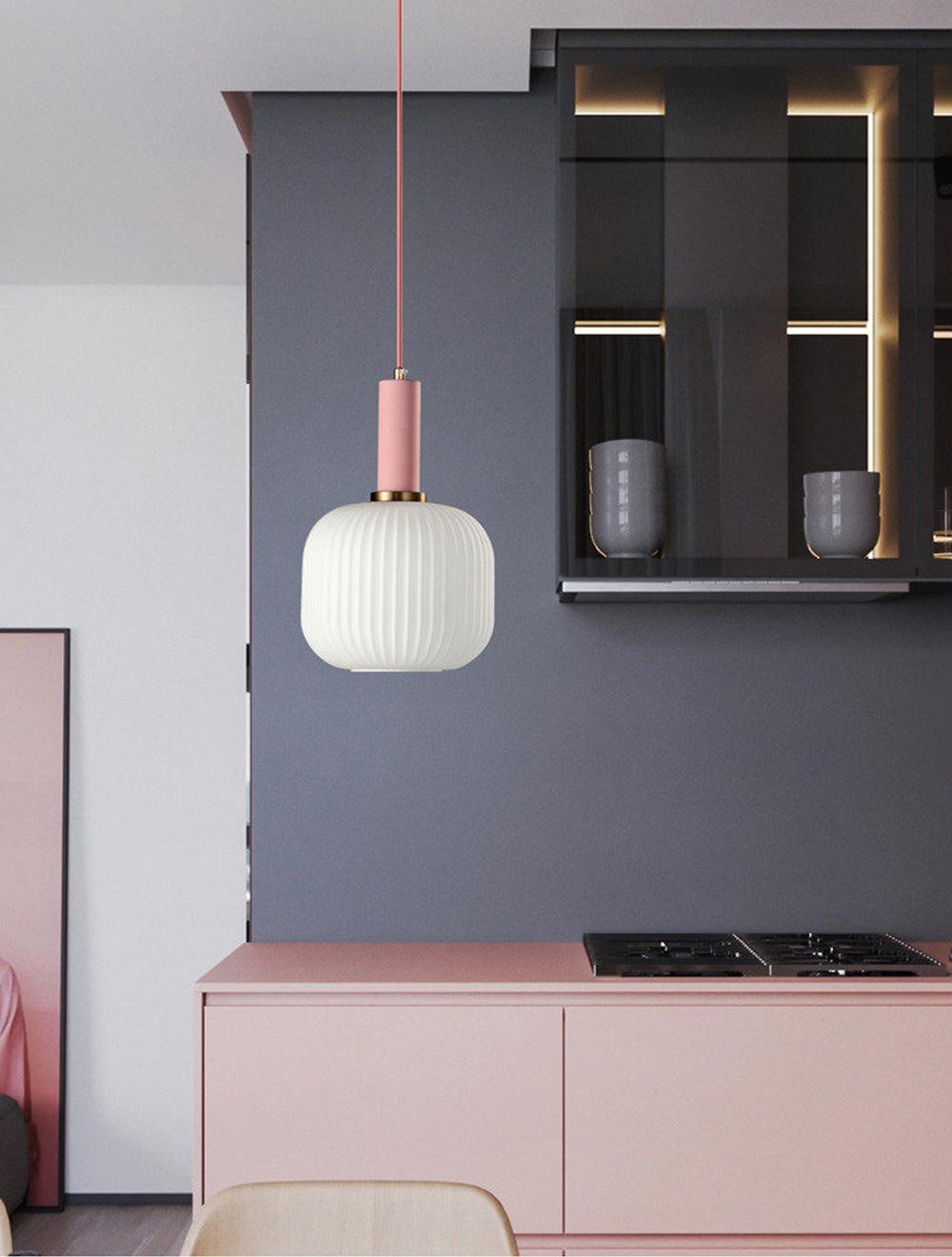 Nordic Fluted Glass Pendant Light