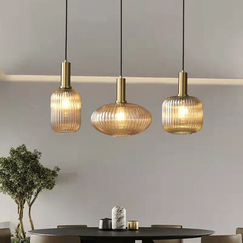 Nordic Fluted Glass Pendant Light