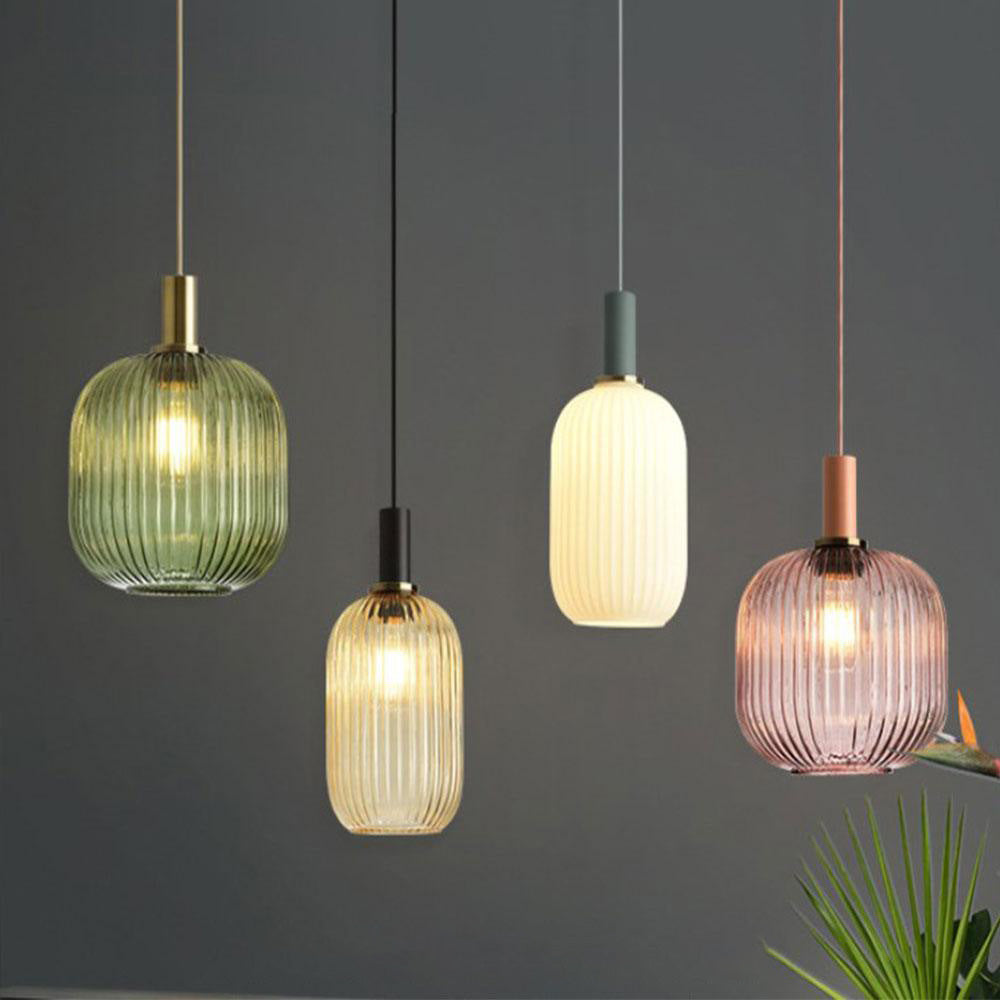 Nordic Fluted Glass Pendant Light