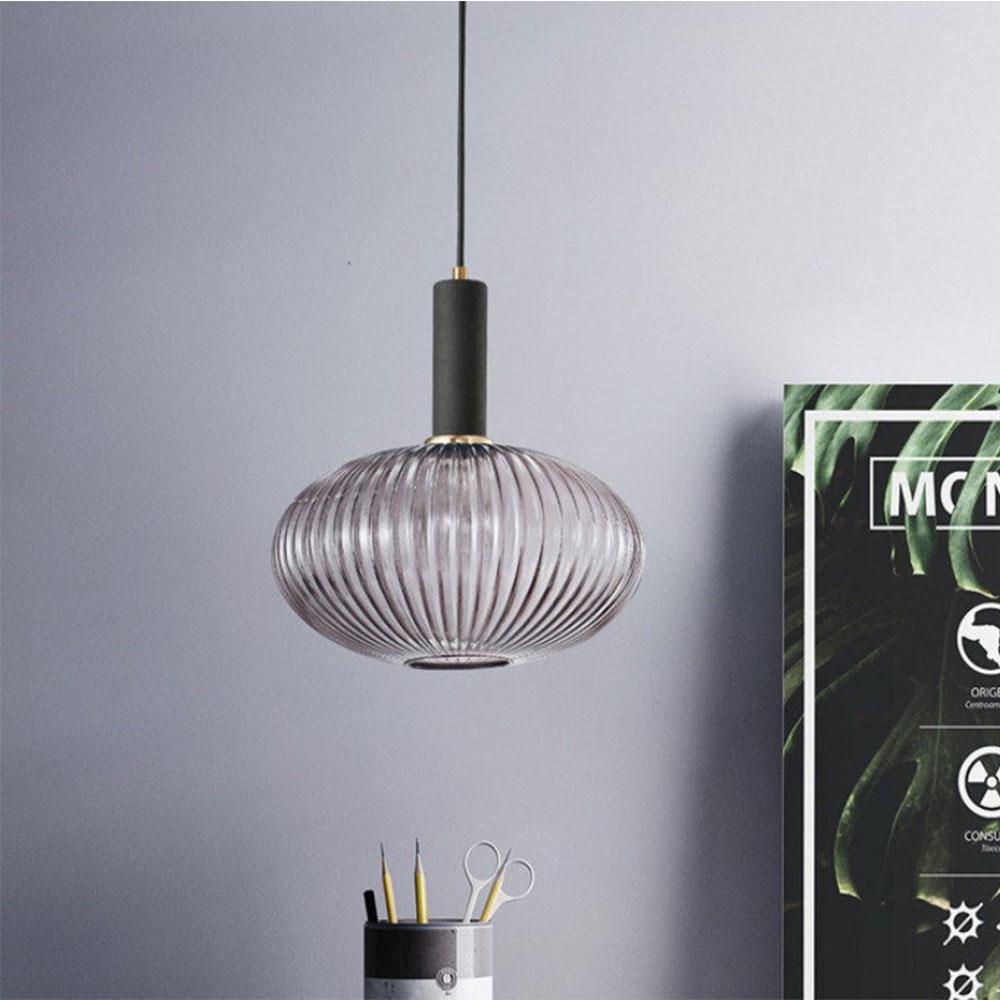Nordic Fluted Glass Pendant Light