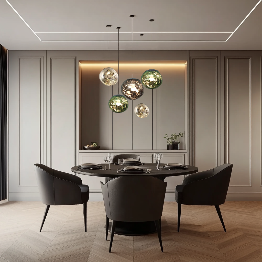 Pendant Light Lava Glass Fixture