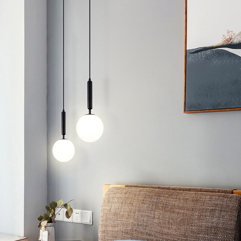 LED Glass Ball Chandelier - Indoor Lighting Fixture