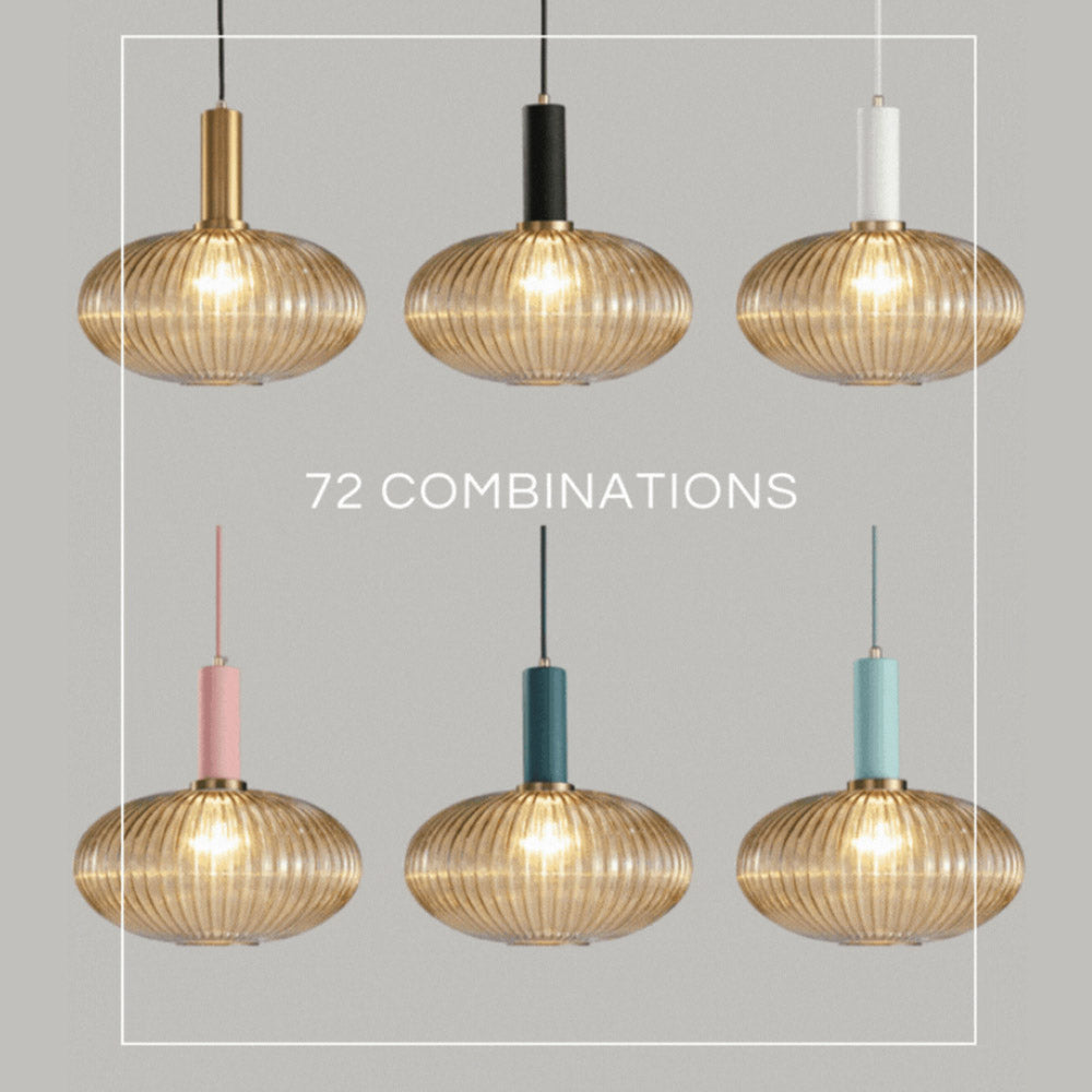 Nordic Fluted Glass Pendant Light