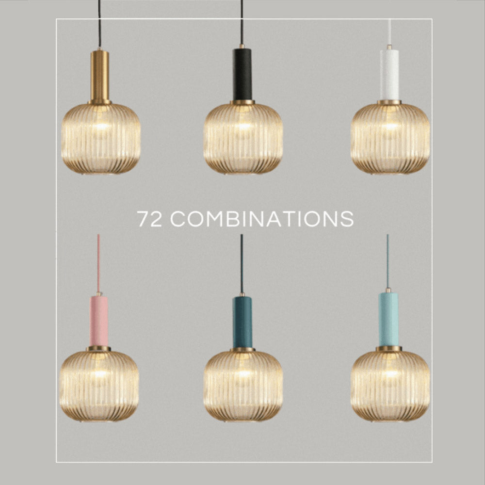Nordic Fluted Glass Pendant Light