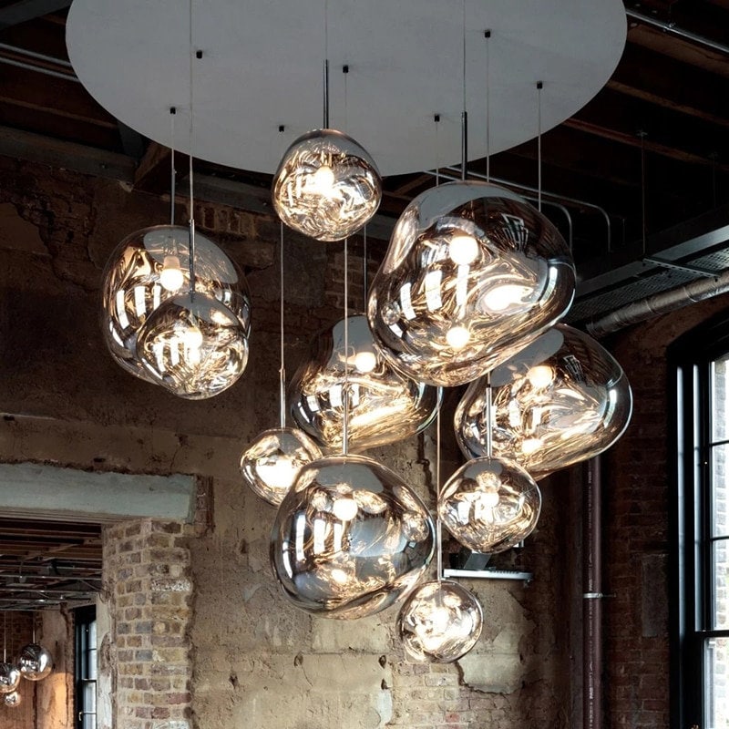 Pendant Light Lava Glass Fixture