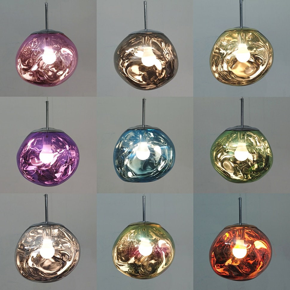 Pendant Light Lava Glass Fixture