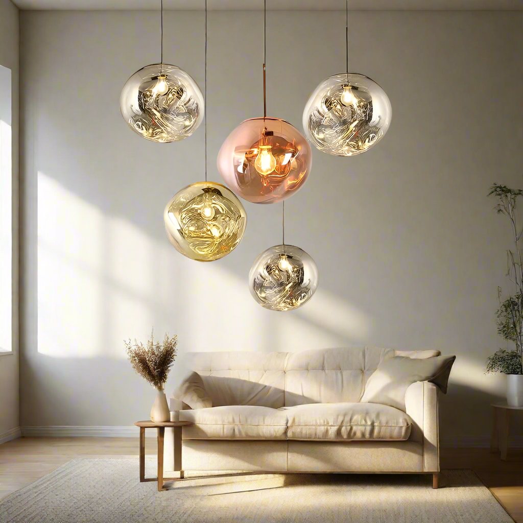 Pendant Light Lava Glass Fixture