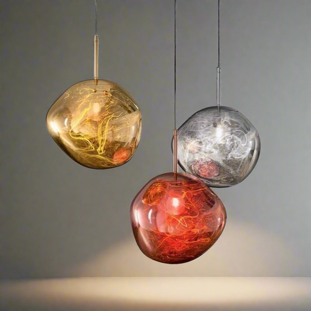 Pendant Light Lava Glass Fixture