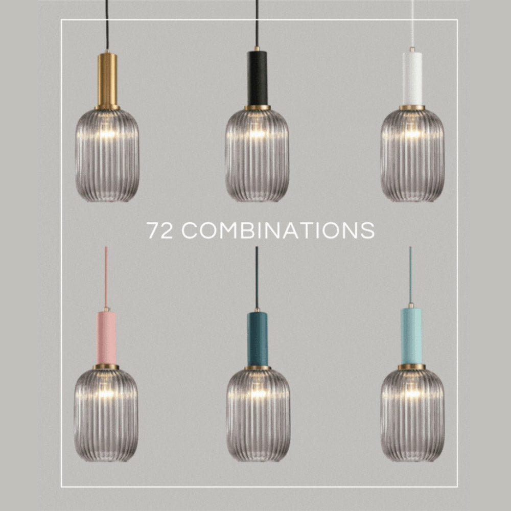 Nordic Fluted Glass Pendant Light