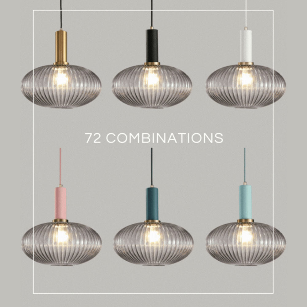 Nordic Fluted Glass Pendant Light