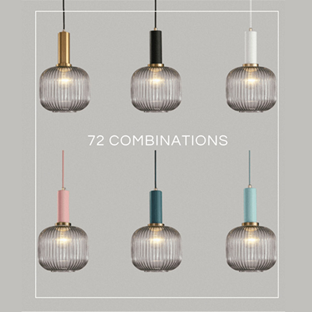 Nordic Fluted Glass Pendant Light