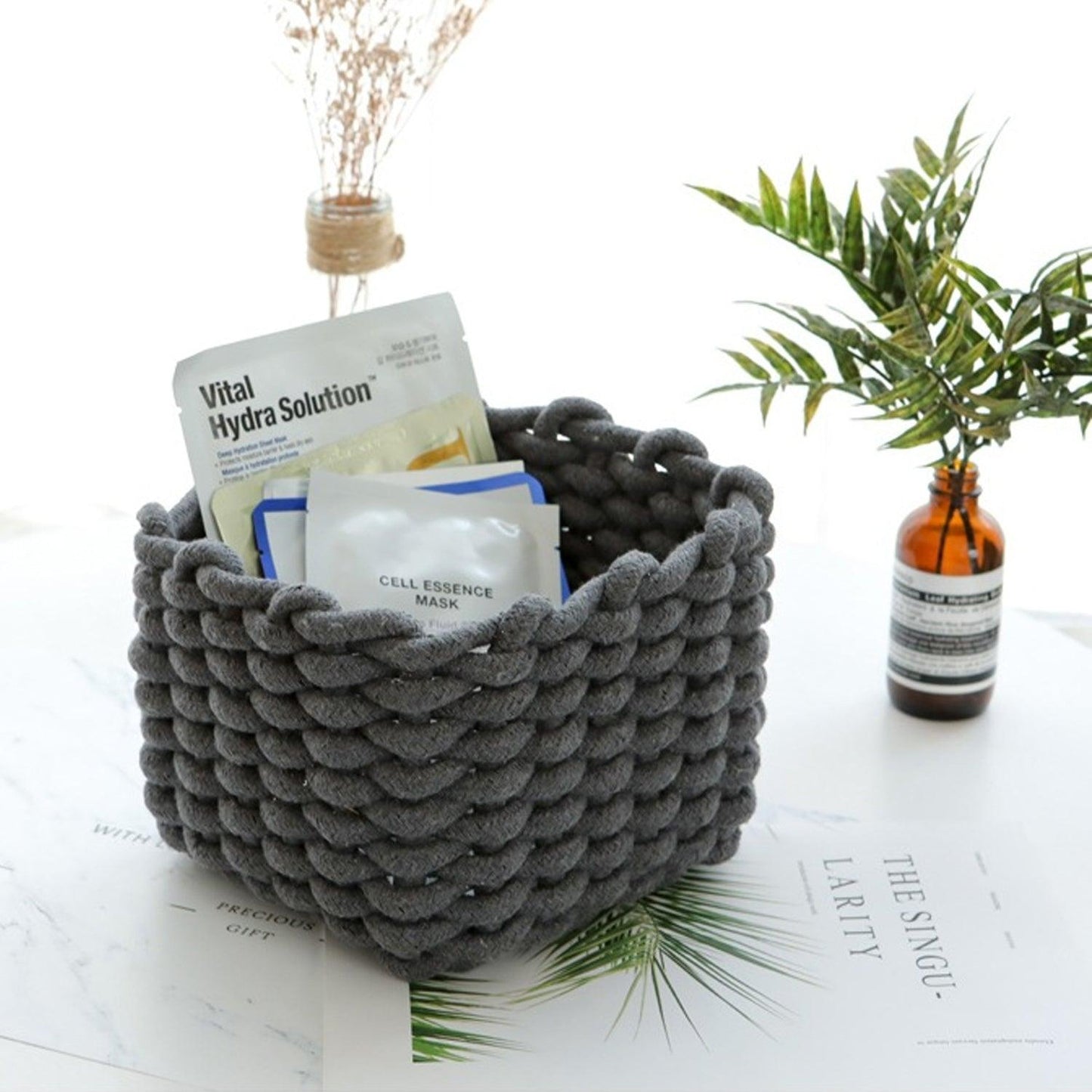Nordic Cotton Hand-Woven Storage Basket
