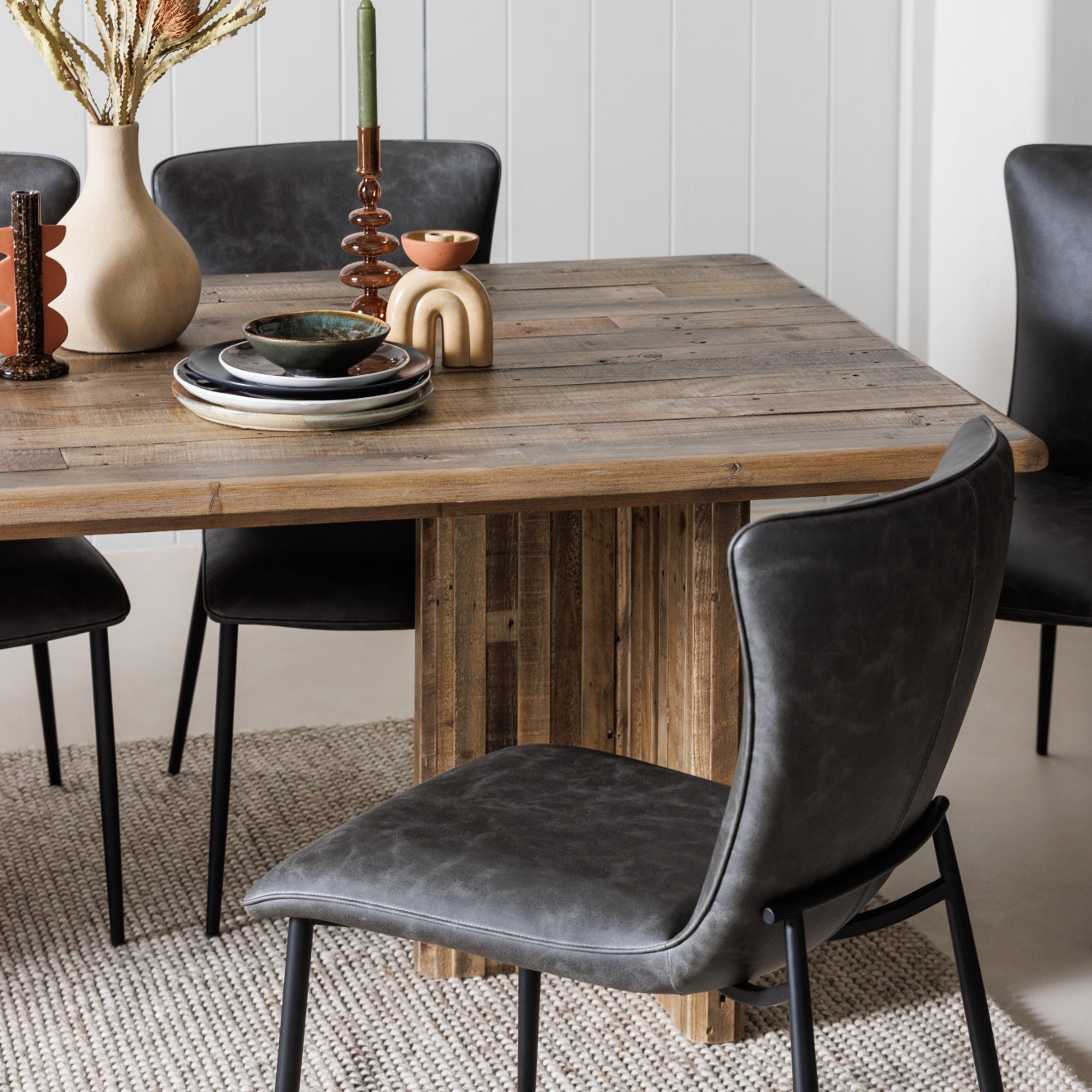 Reclaimed Wood Rustic Dining Table