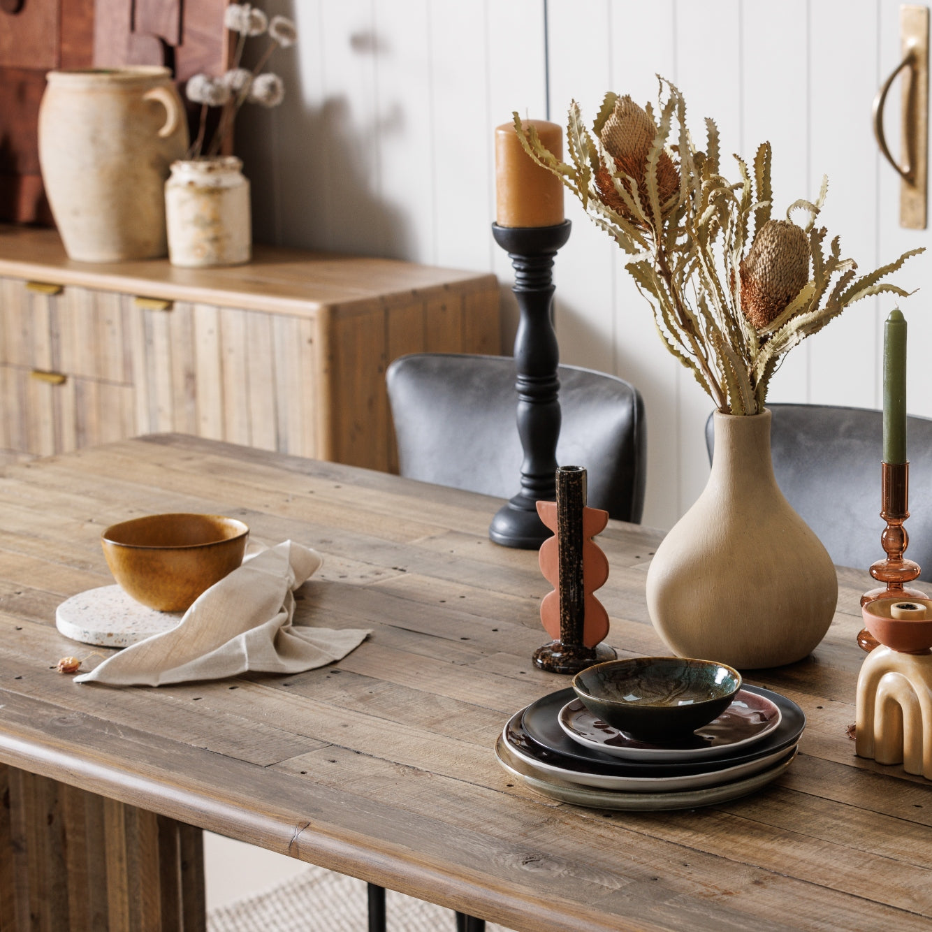 Reclaimed Wood Rustic Dining Table